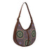 Multicolored Ethnic Motifs Printed Half Moon Hobo Bag - Uncommongifts.in